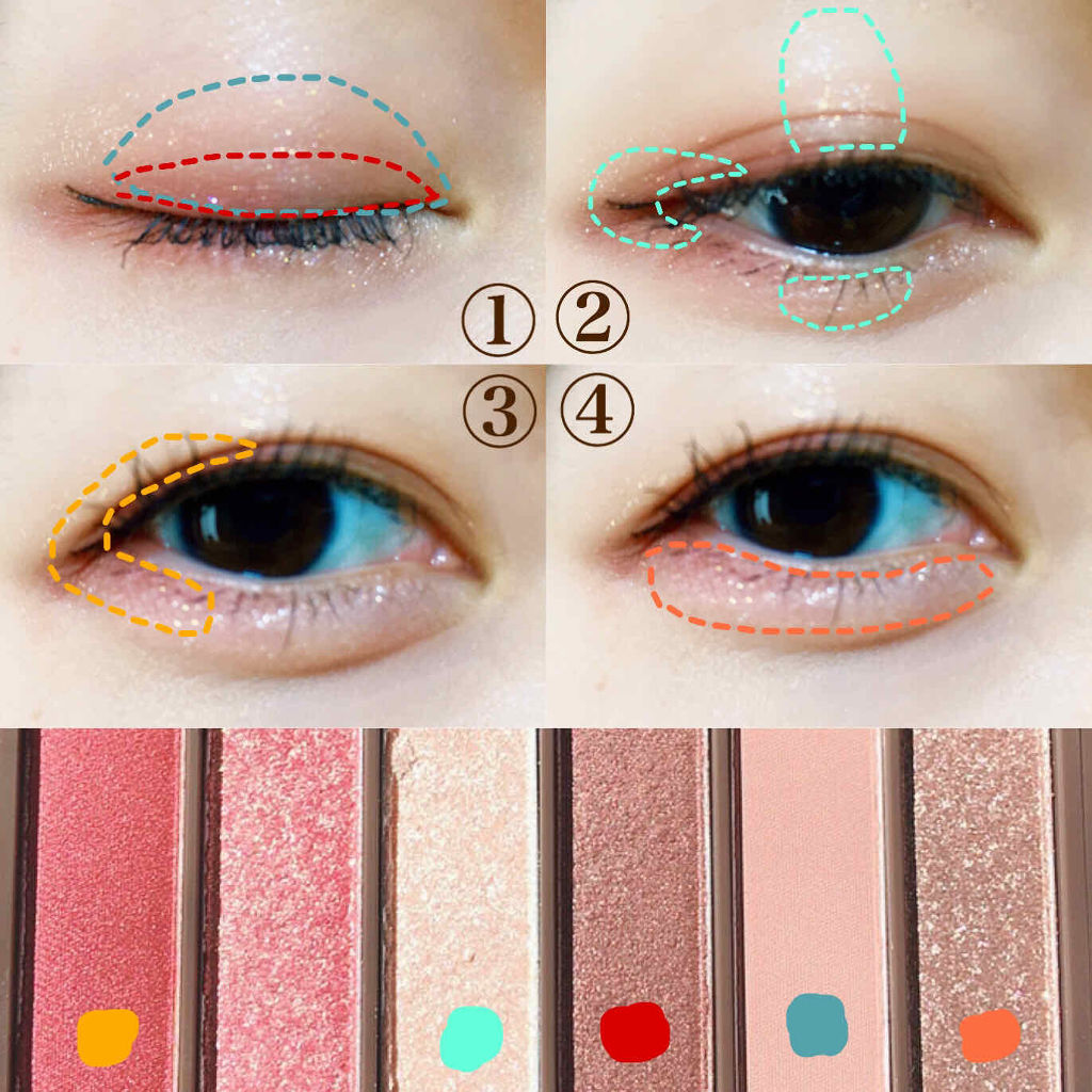 ルドルフ プレイカラー アイシャドウミニ トナカイ/ETUDE/アイシャドウパレットを使ったクチコミ（3枚目）