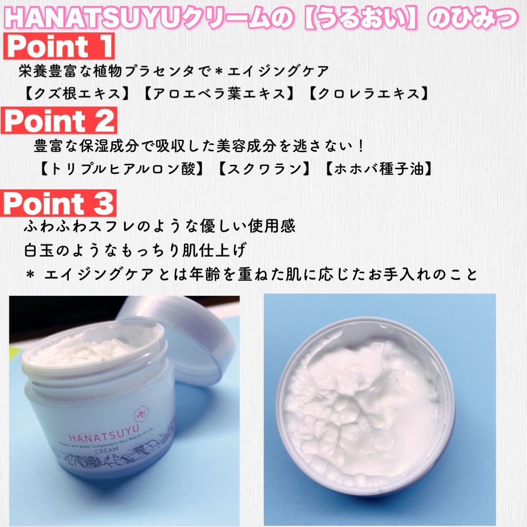 クリーム/HANATSUYU/フェイスクリームを使ったクチコミ(2枚目)