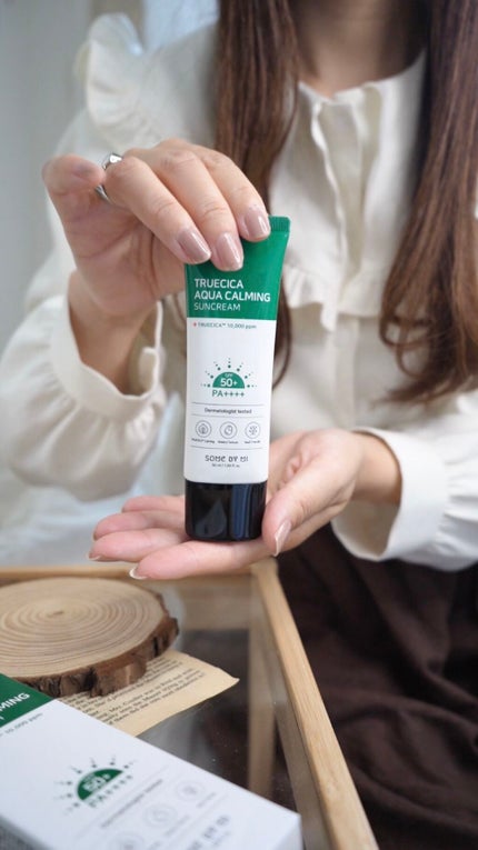 TRUECICA アクアカーミング日焼け止め/SOME BY MI/日焼け止めクリームを使ったクチコミ(2枚目)