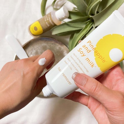 パイナップル豆乳除毛クリーム/鈴木ハーブ研究所/除毛クリームを使ったクチコミ(3枚目)