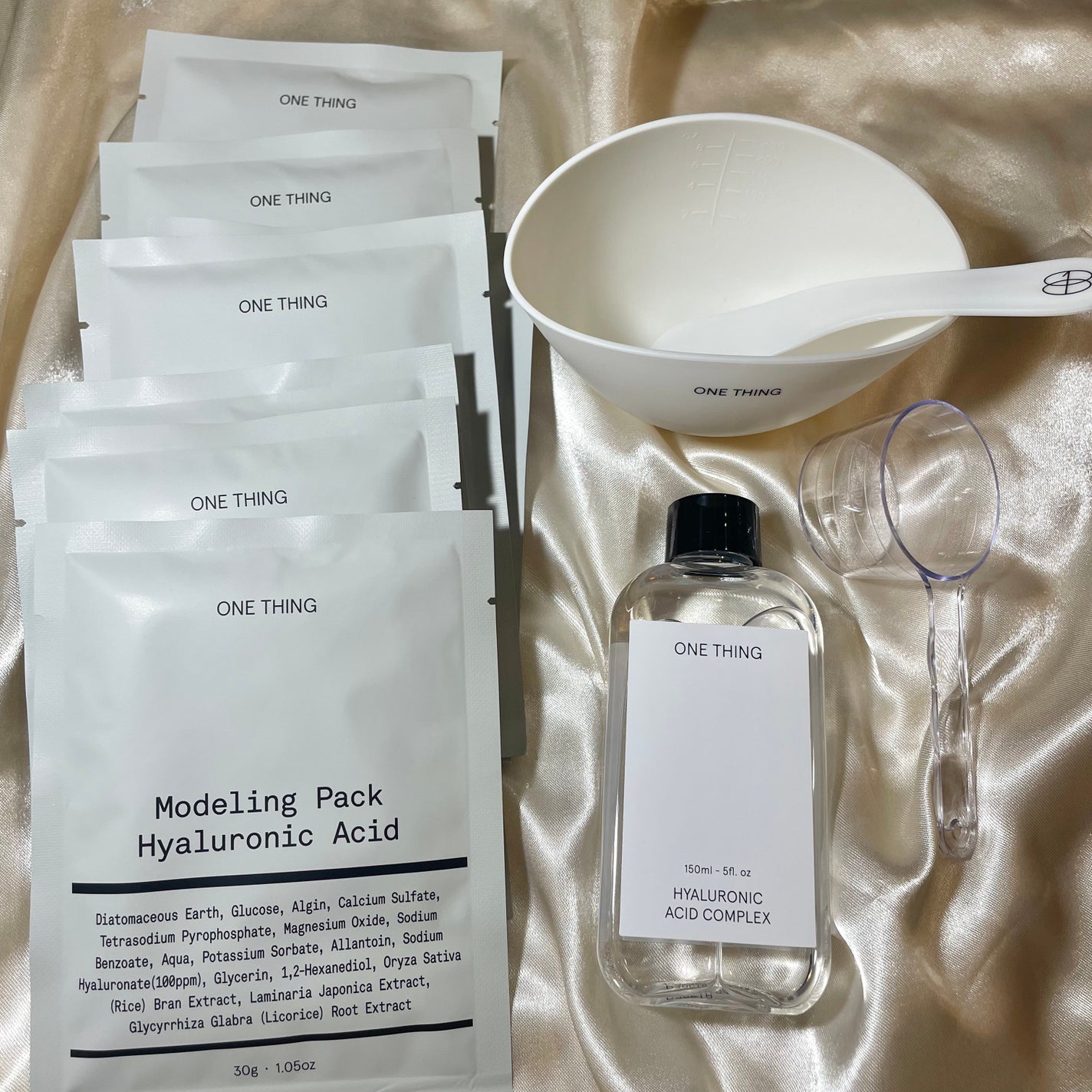 モデリングパック ヒアルロン酸 /ONE THING/洗い流すパック・マスクを使ったクチコミ(2枚目)
