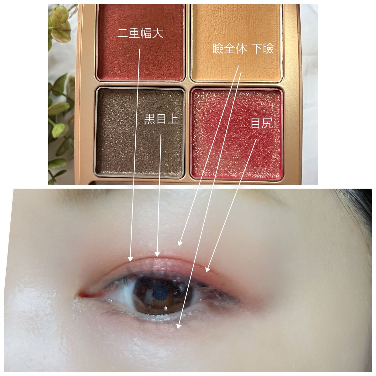 ローズウッドデイドリーム 4アイズ /RMK/アイシャドウパレットを使ったクチコミ(3枚目)