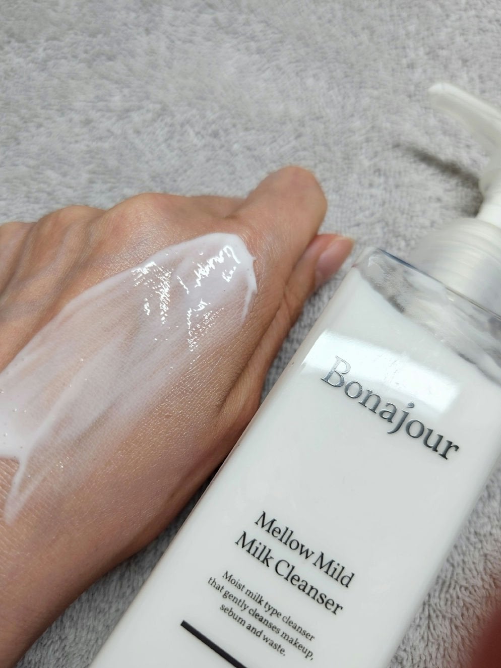 メロウマイルドミルククレンザー/Bonajour/ミルククレンジングを使ったクチコミ(3枚目)