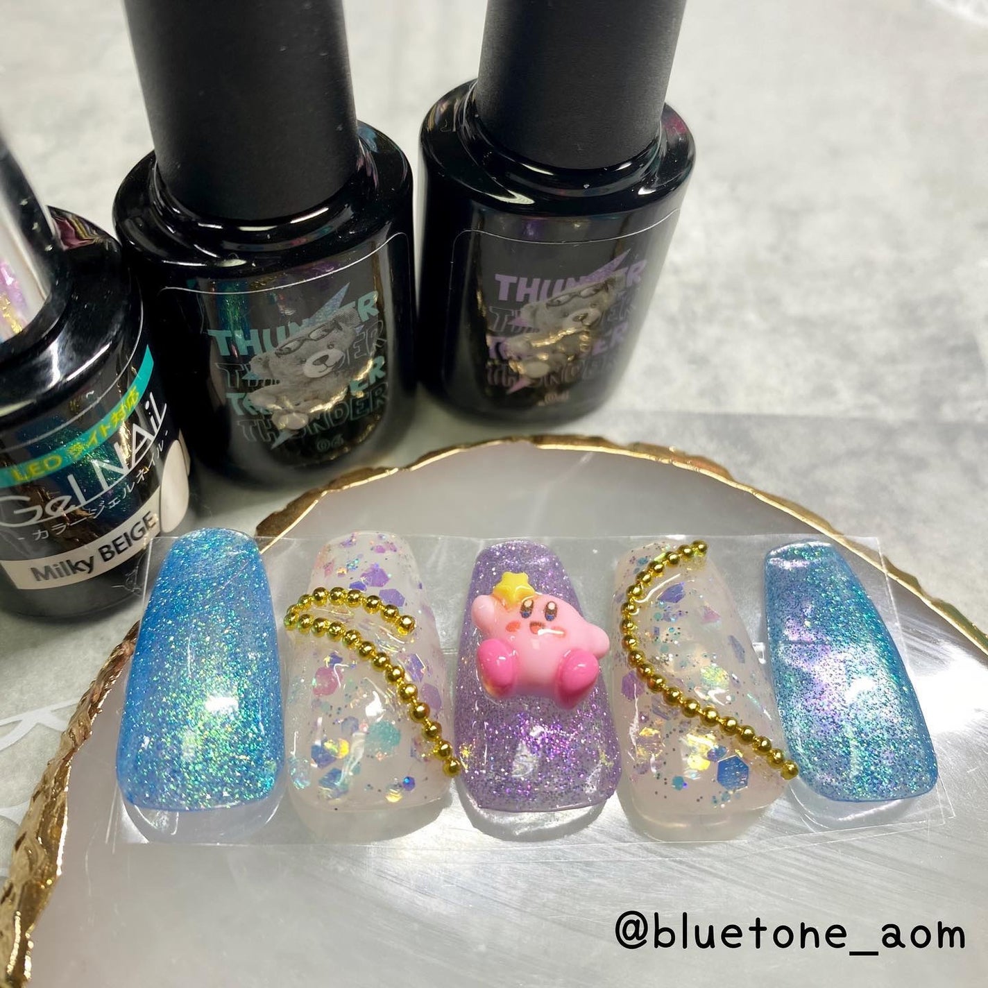 ジェルネイル(ライト対応)/セリア/ジェルネイルを使ったクチコミ(2枚目)