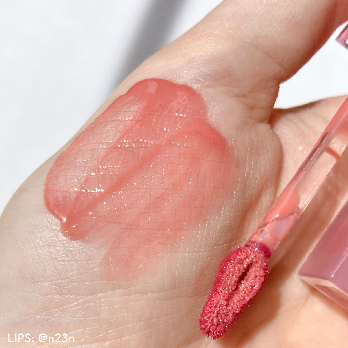 デューティント 13 ジューシーモモ/AMUSE/リップティントを使ったクチコミ（3枚目）