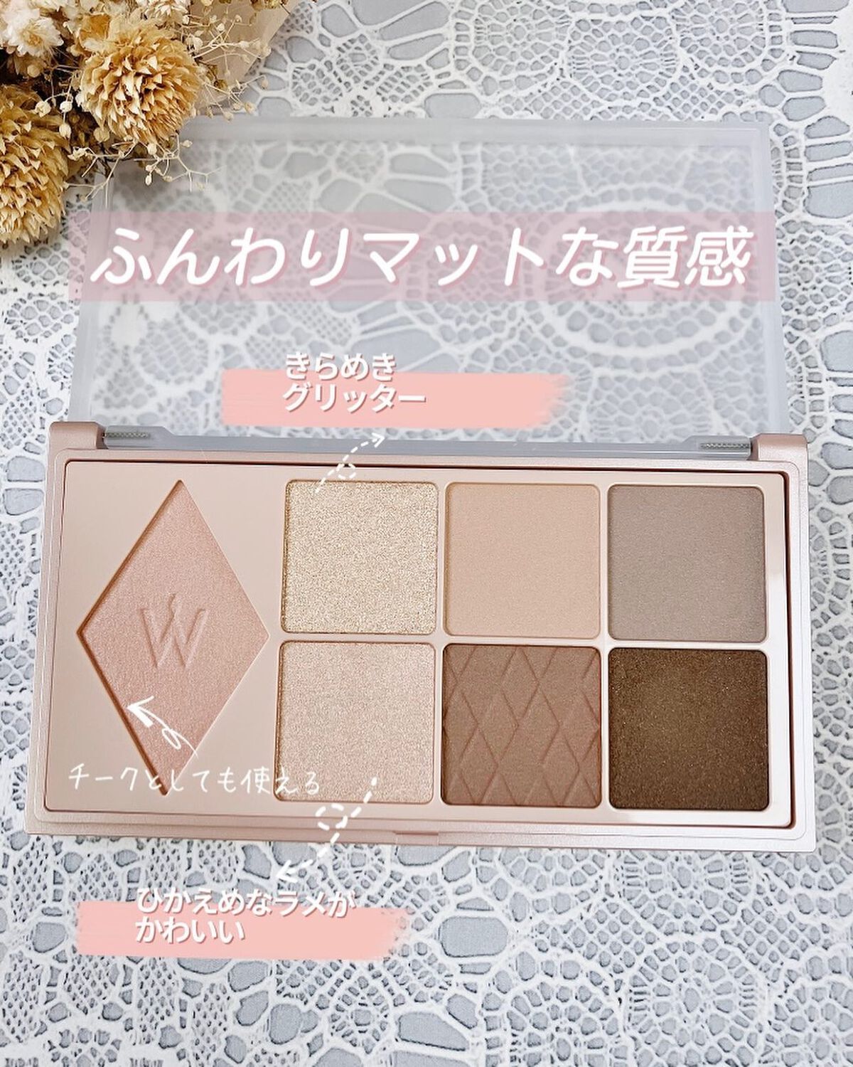 ウォンジョンヨ W デイリームードアップパレット /Wonjungyo/アイシャドウパレットを使ったクチコミ(2枚目)