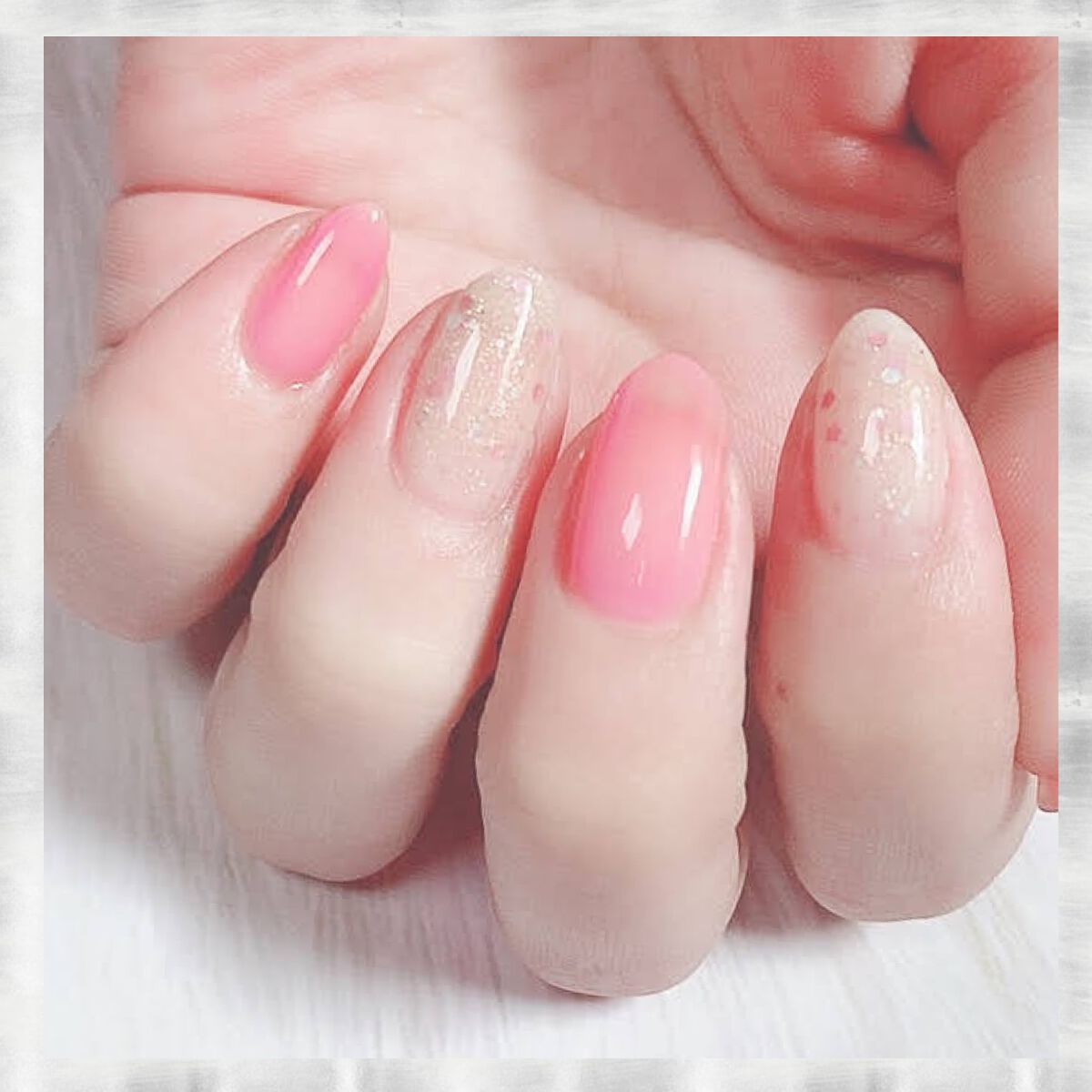ネイルホリック Milky color PK822/ネイルホリック/マニキュアを使ったクチコミ（3枚目）