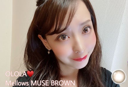 メローズワンデーミューズブラウン(Mellows 1day Muse Brown)/OLOLA/ワンデー(1DAY)カラコンを使ったクチコミ(1枚目)