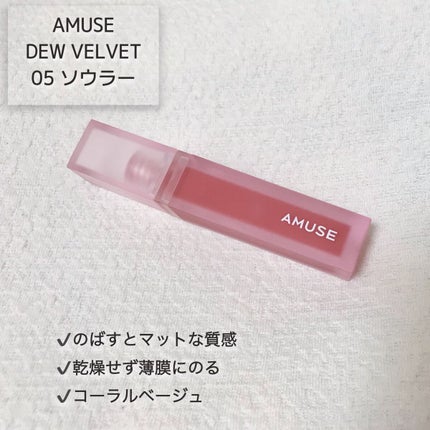 デュー ベルベット/AMUSE/口紅を使ったクチコミ(2枚目)