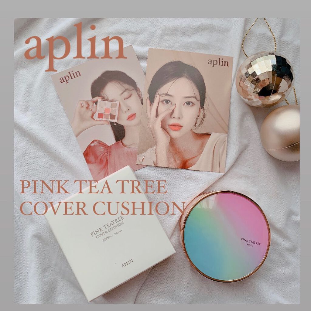 ピンクティーツリーカバークッション/APLIN/クッションファンデーションを使ったクチコミ（1枚目）