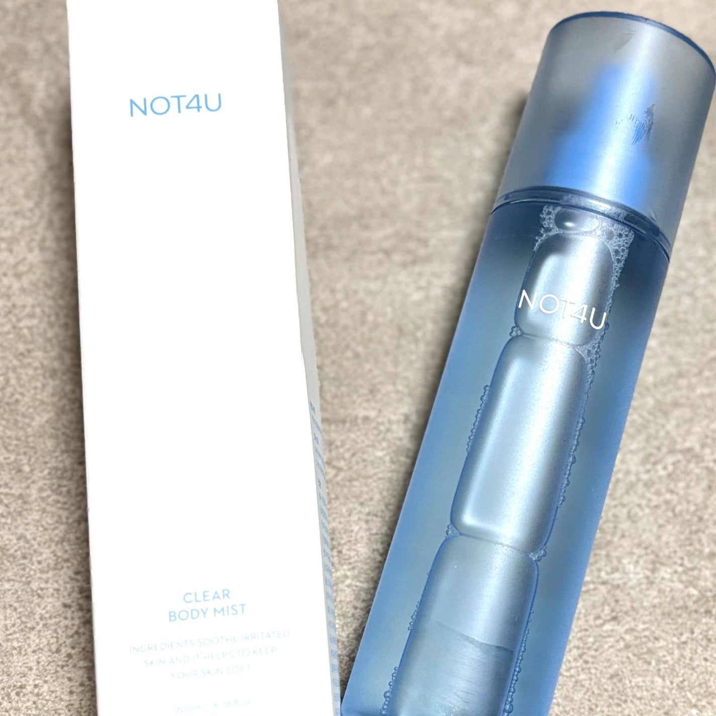 NOT4U クリア ボディミスト/NOT4U/ミスト状化粧水を使ったクチコミ(2枚目)