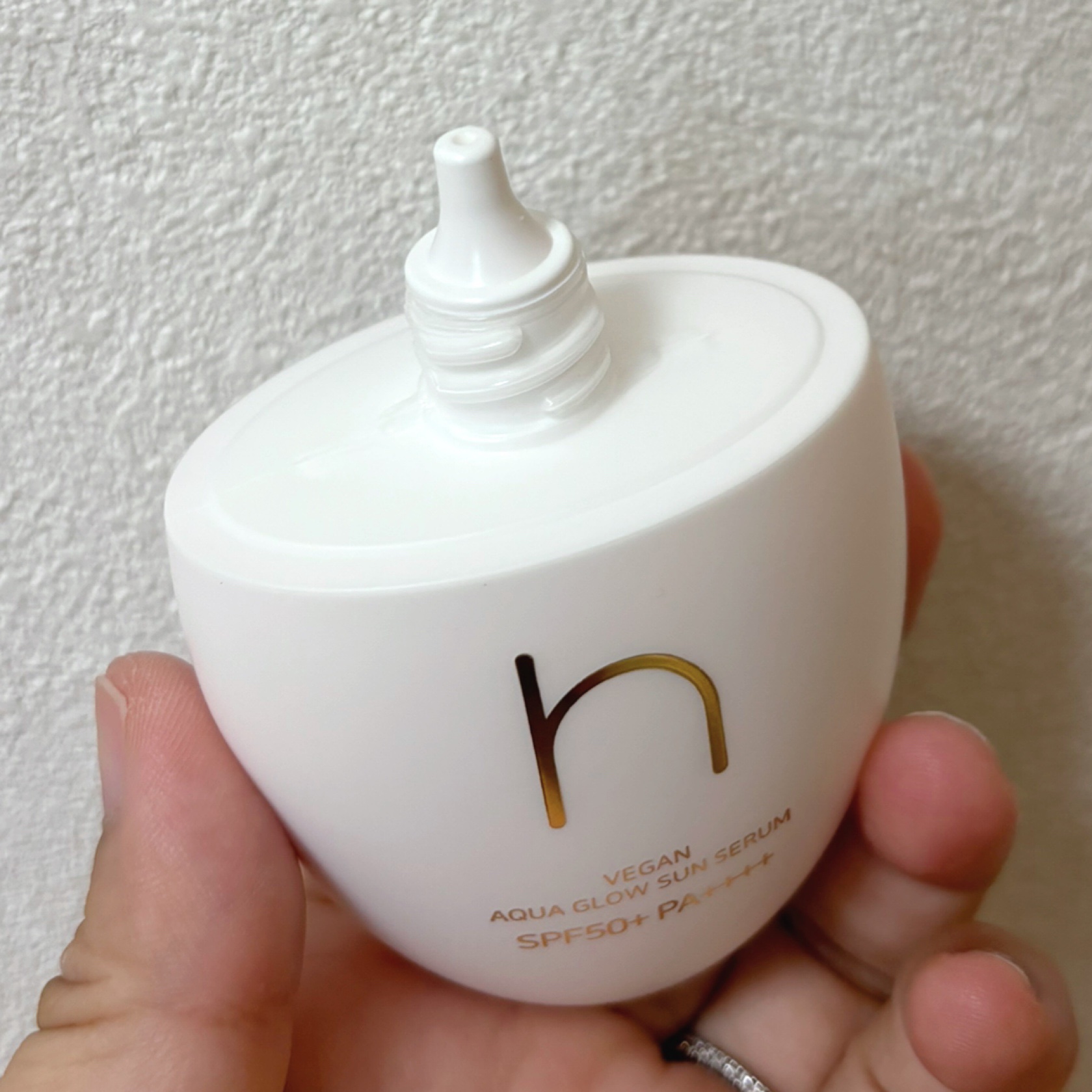 ヴィーガンアクアグロウサンセラム/HAMEL/日焼け止めローションを使ったクチコミ（2枚目）