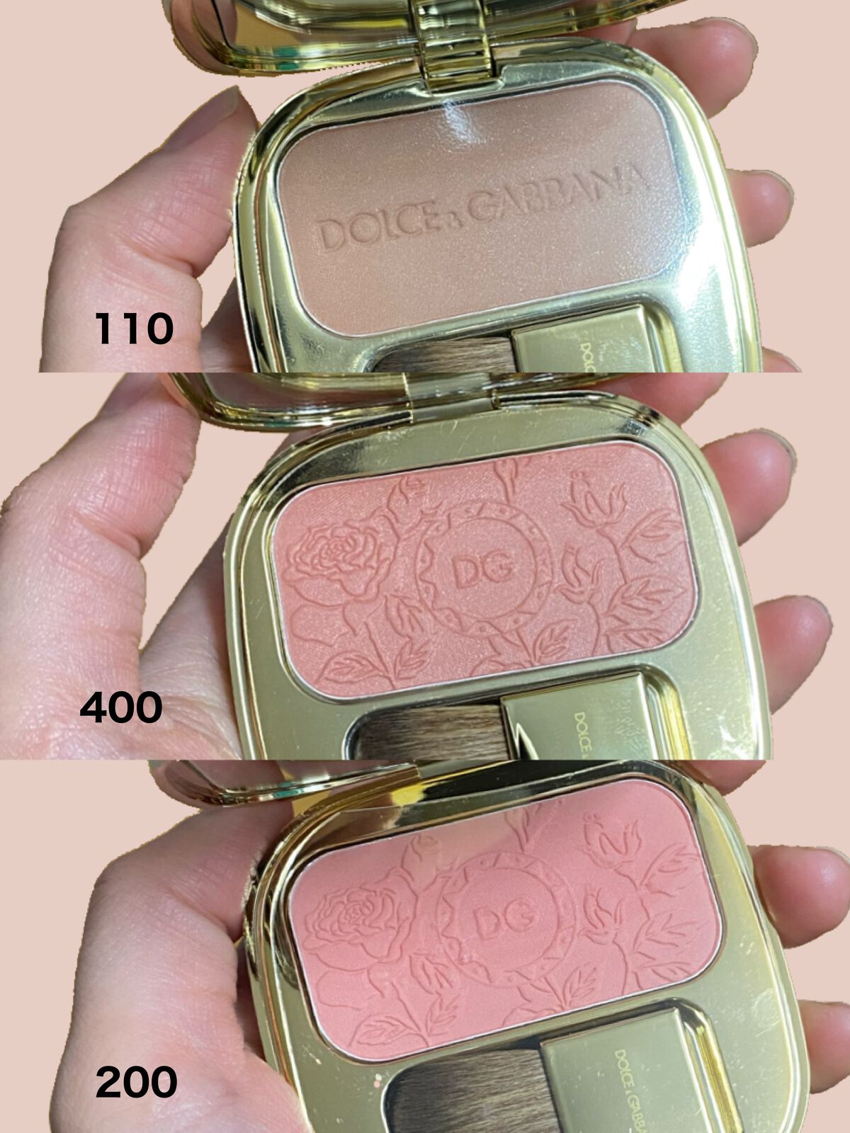 ブラッシュオブローズ ルミナスチークカラー/DOLCE&GABBANA BEAUTY/パウダーチークを使ったクチコミ（3枚目）