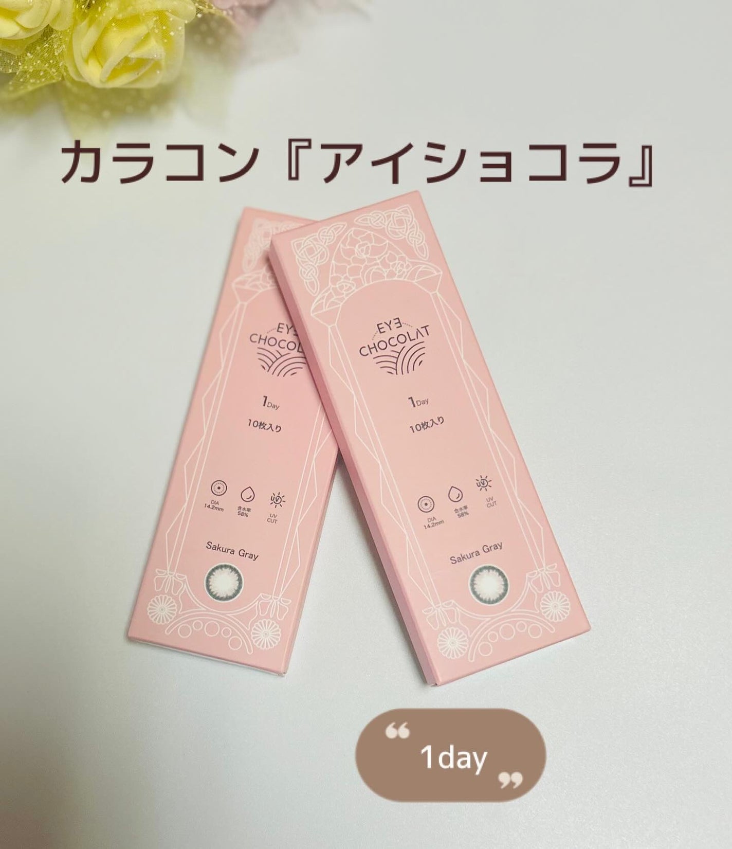 アイショコラ/EYE CHOCOLAT/ワンデー(1DAY)カラコンを使ったクチコミ(1枚目)