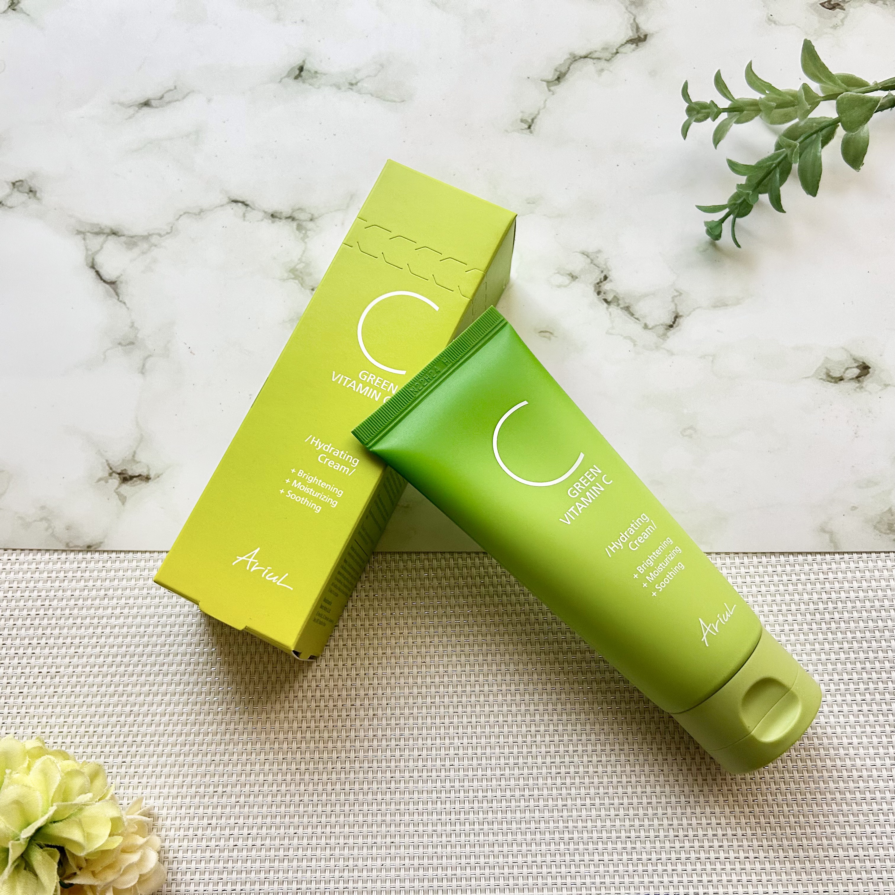 アリウル グリーンビタミンC ハイドレーティングクリーム/Ariul/フェイスクリームを使ったクチコミ（1枚目）