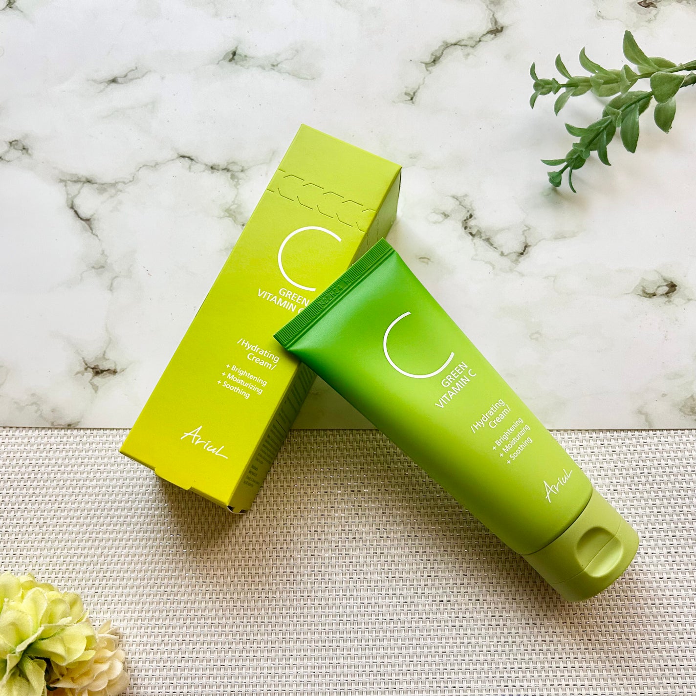アリウル グリーンビタミンC ハイドレーティングクリーム/Ariul/フェイスクリームを使ったクチコミ(1枚目)
