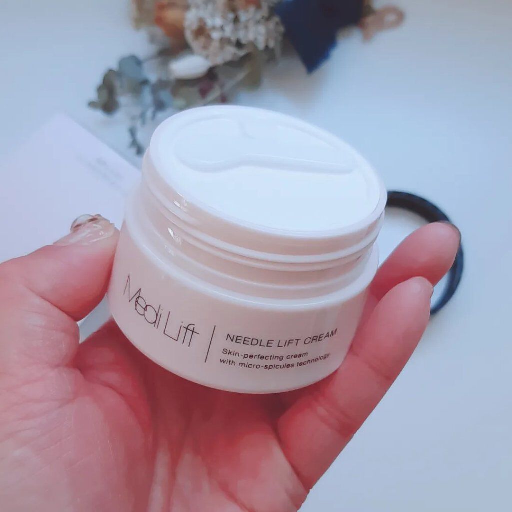 メディリフト ニードルリフトクリーム/YA-MAN TOKYO JAPAN/フェイスクリームを使ったクチコミ（3枚目）