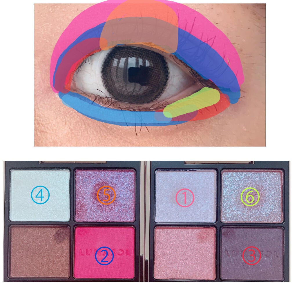 アイカラーレーション/LUNASOL/アイシャドウパレットを使ったクチコミ(4枚目)