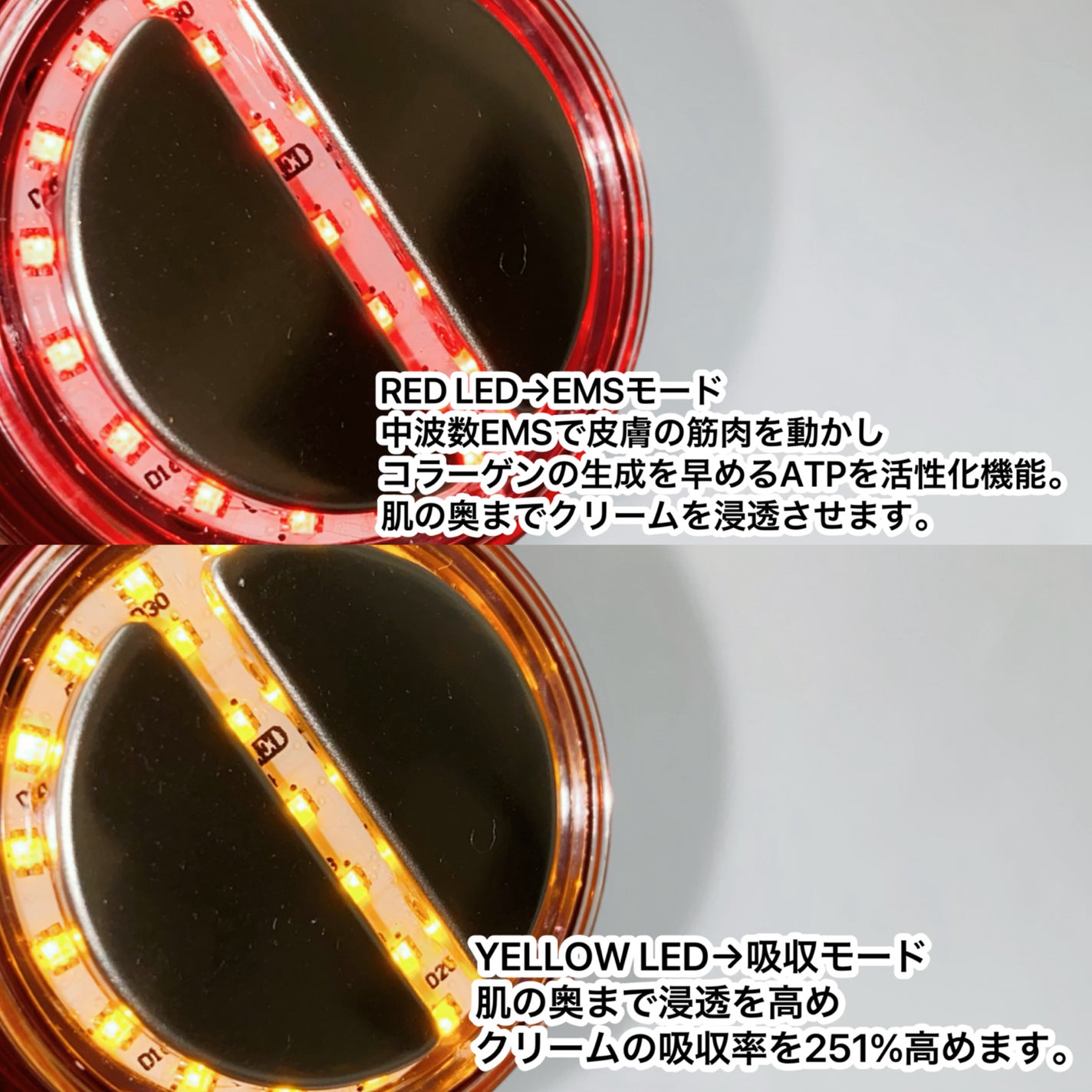 シューマジゴールド糸リフティングクリーム+EMS美顔器/MEDITHERAPY/フェイスクリームを使ったクチコミ(4枚目)