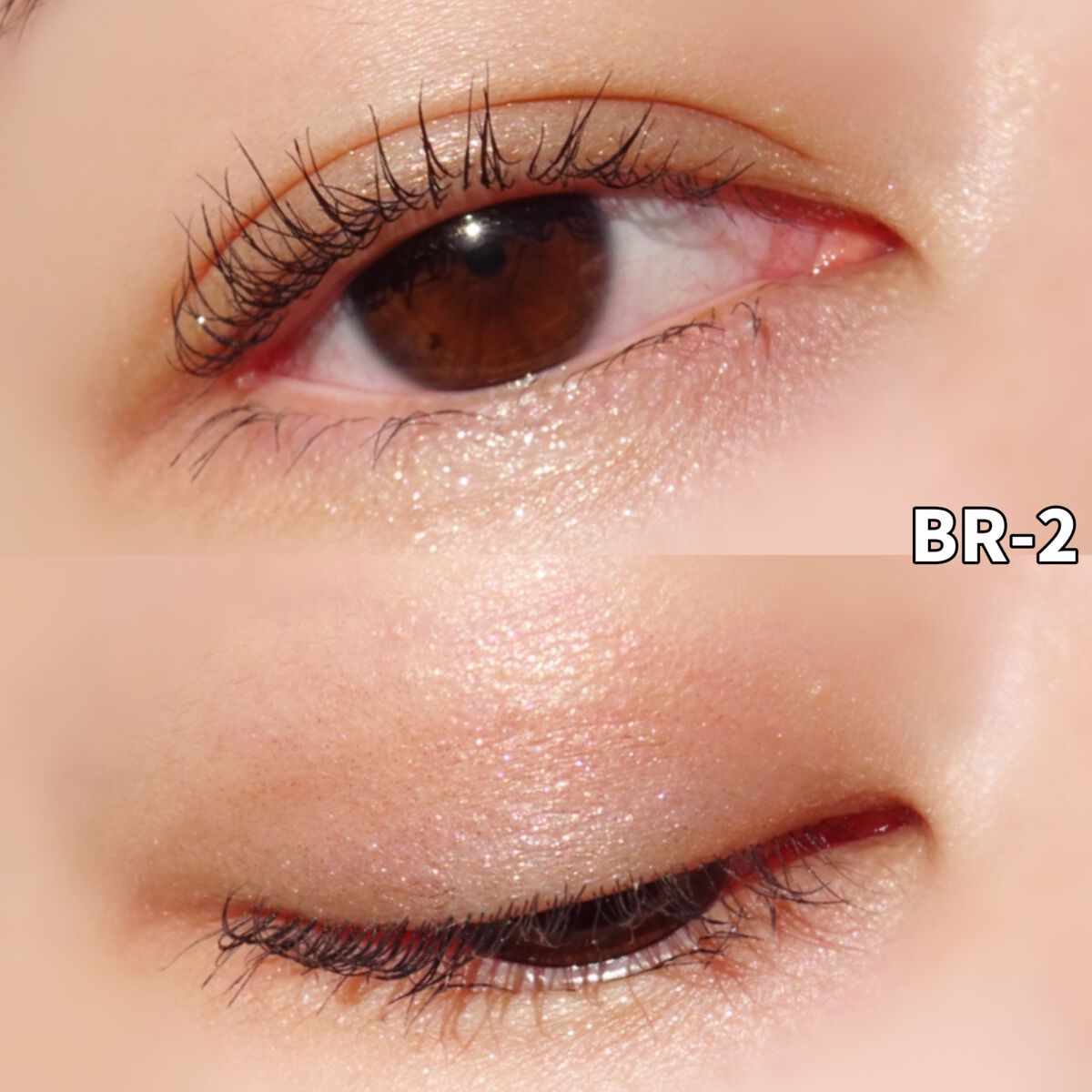 エレクトリックショックアイズ  BR-2 スパークルブラウン/KATE/アイシャドウパレットを使ったクチコミ（3枚目）