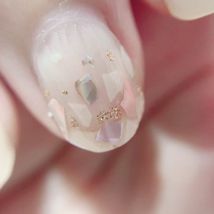 セミキュアジェルネイル(ハンド)/ohora/ネイルシールを使ったクチコミ(5枚目)