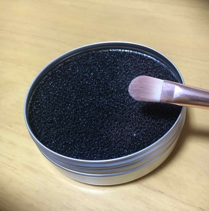 ドライメイクブラシクリーナー/セリア/その他化粧小物を使ったクチコミ(2枚目)