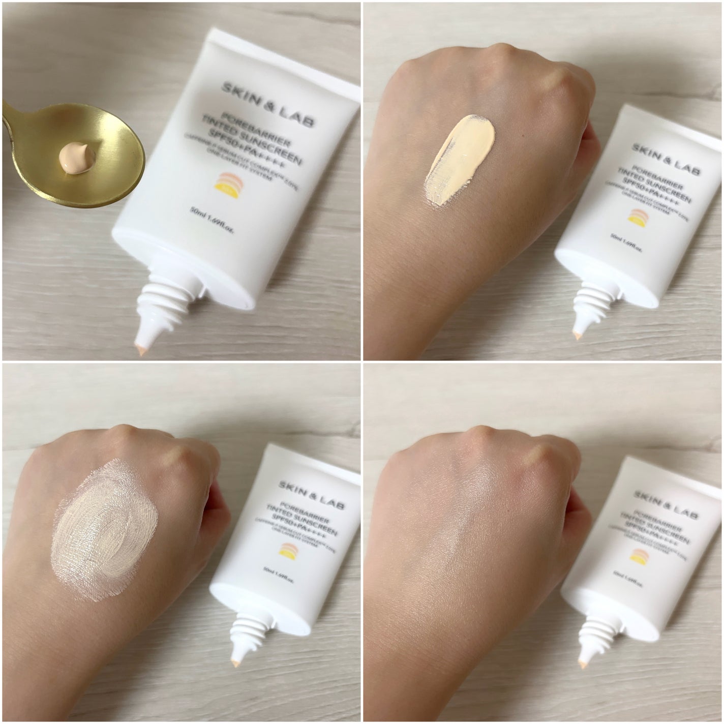 ポアバリア ティンテッドサンスクリーン/SKIN&LAB/日焼け止めクリームを使ったクチコミ(2枚目)