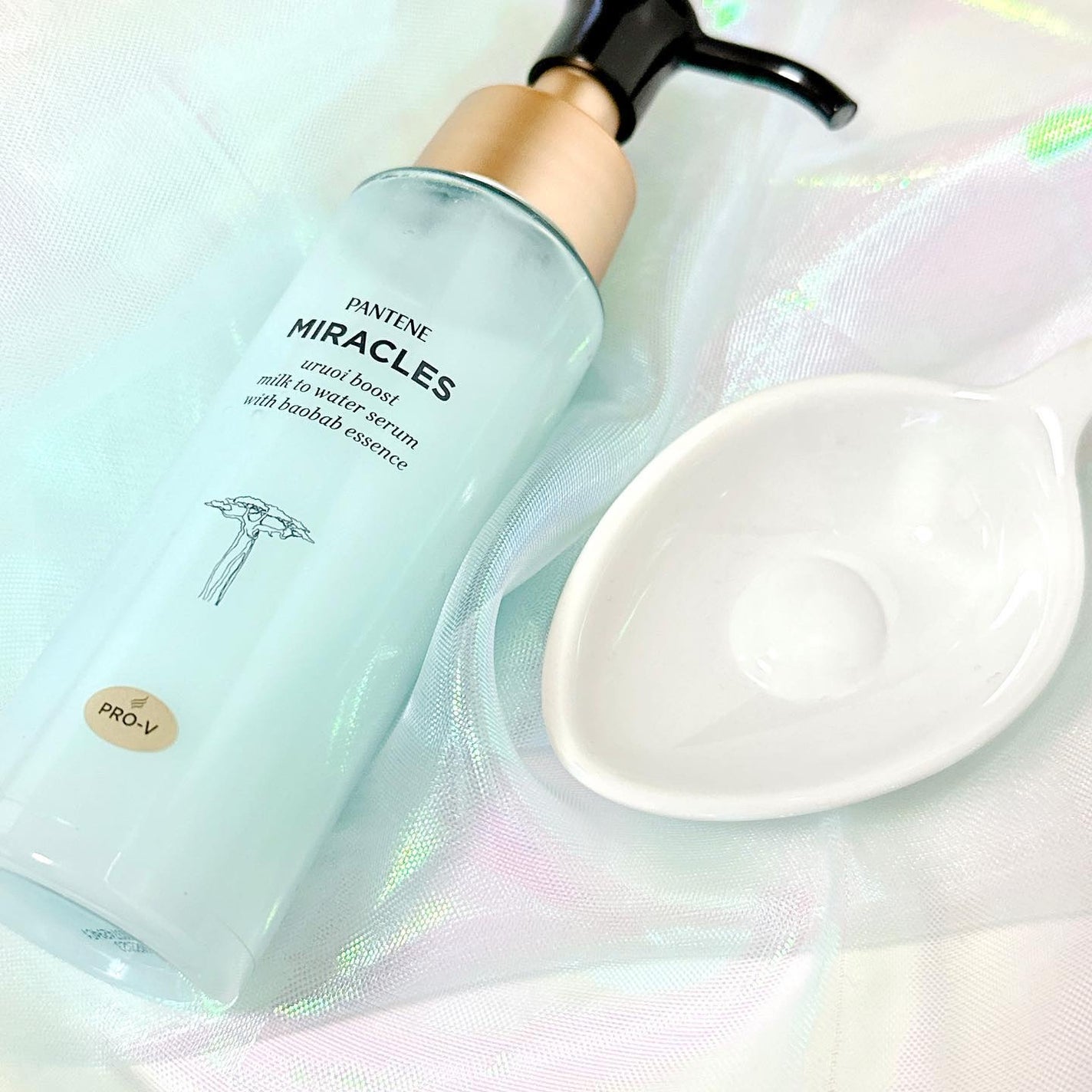 ミラクルズ うるおいブーストミルクウォーターセラム/パンテーン/アウトバストリートメントを使ったクチコミ(2枚目)