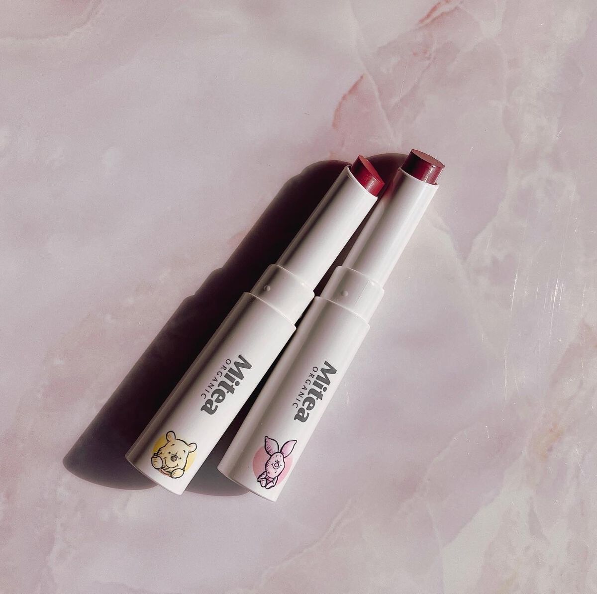 セラムオイルリップスティック  限定パッケージ (04 ハニーアプリコット)/ミティア オーガニック/口紅を使ったクチコミ（2枚目）