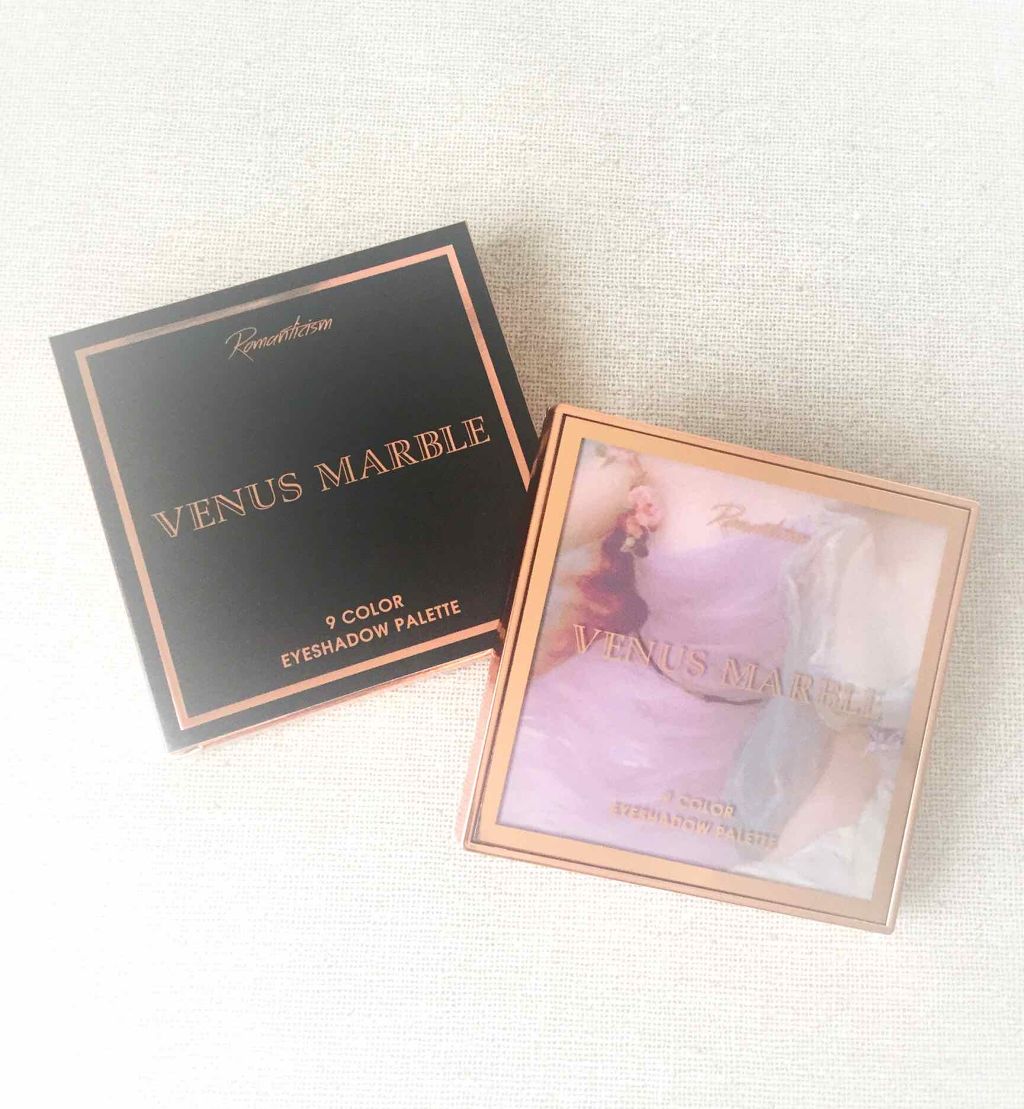 VenusMarble 9色アイシャドウパレット Romanticism（ロマンチシズム）/Venus Marble/アイシャドウパレットを使ったクチコミ（1枚目）