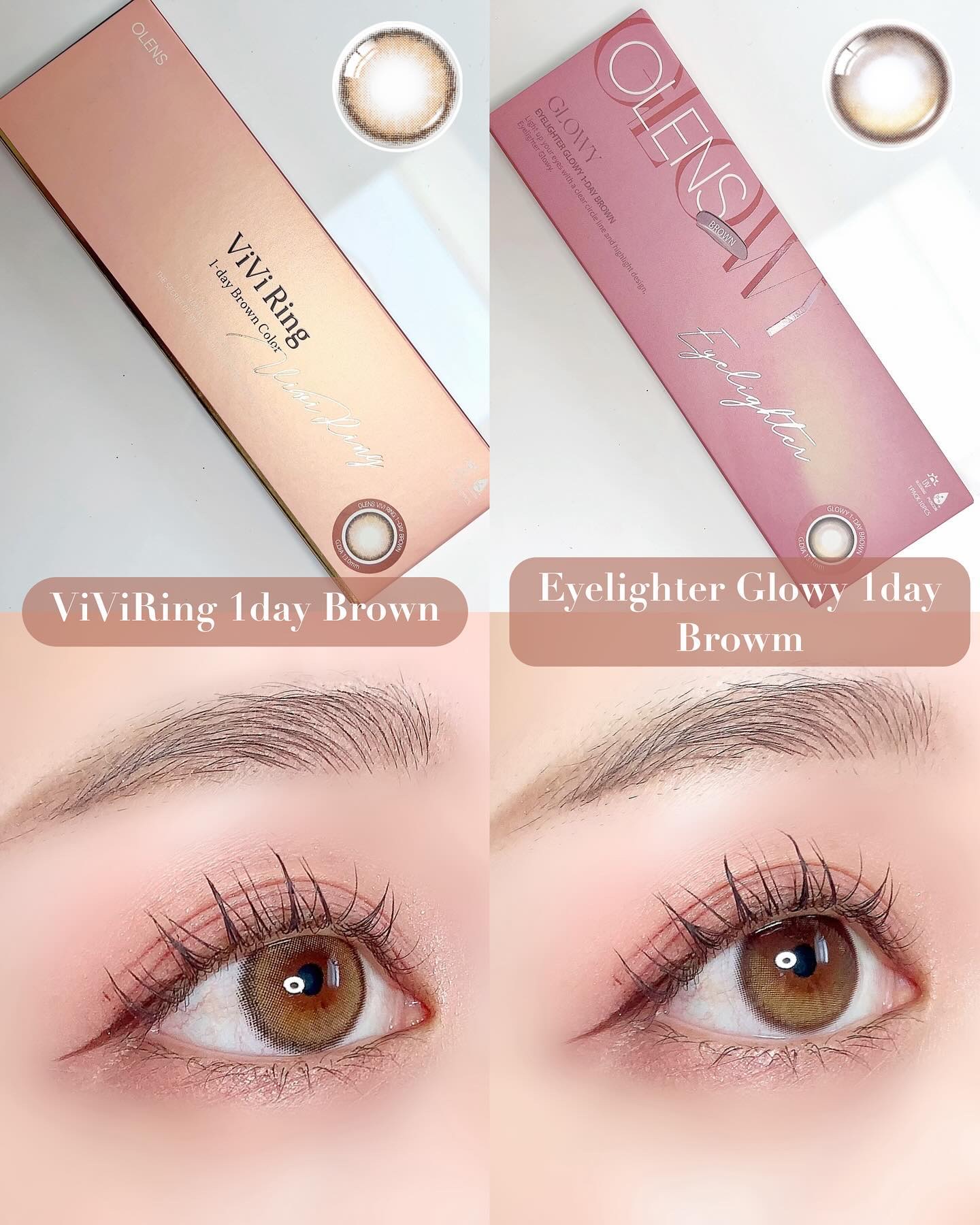 Glowy 1day/OLENS/ワンデー（１DAY）カラコンを使ったクチコミ（2枚目）