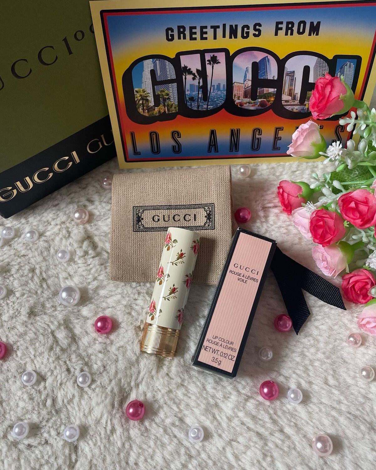 グッチ ルージュ ア レーヴル ヴォワル/GUCCI beauty/口紅を使ったクチコミ(2枚目)