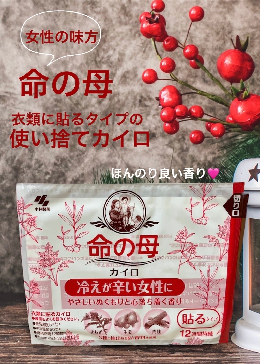 命の母 貼るタイプカイロ/桐灰化学/その他を使ったクチコミ(1枚目)