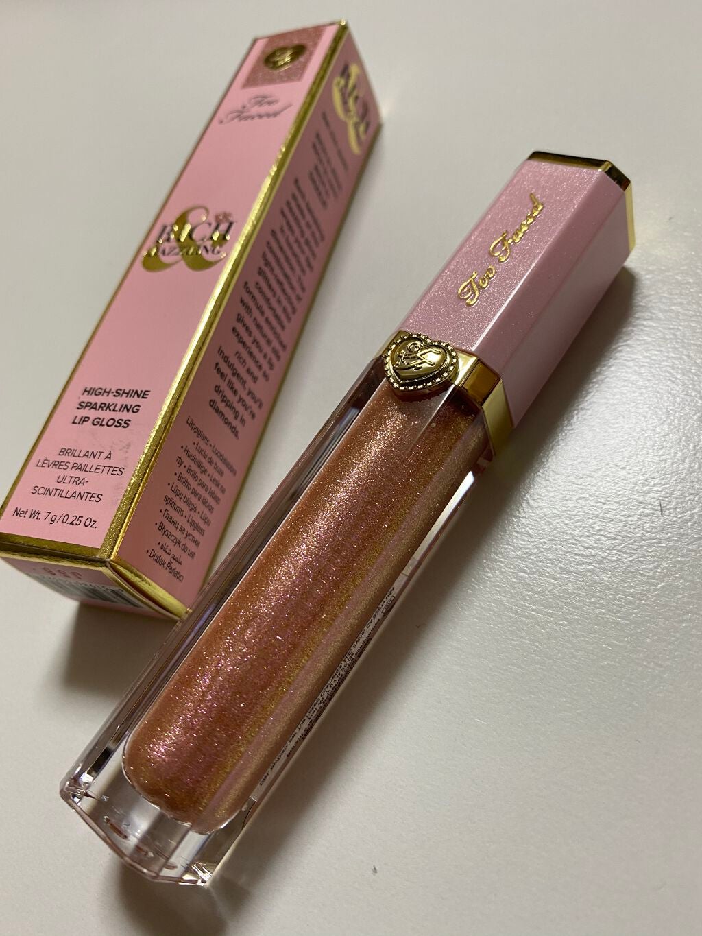 リッチ&ダズリン ハイシャイン スパークリング リップグロス/Too Faced/リップグロスを使ったクチコミ(1枚目)