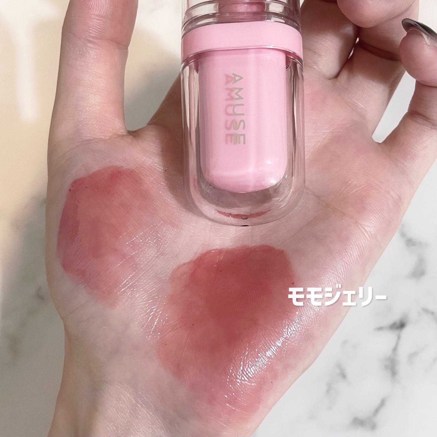 ジェルフィットティント/AMUSE/リップティントを使ったクチコミ(4枚目)