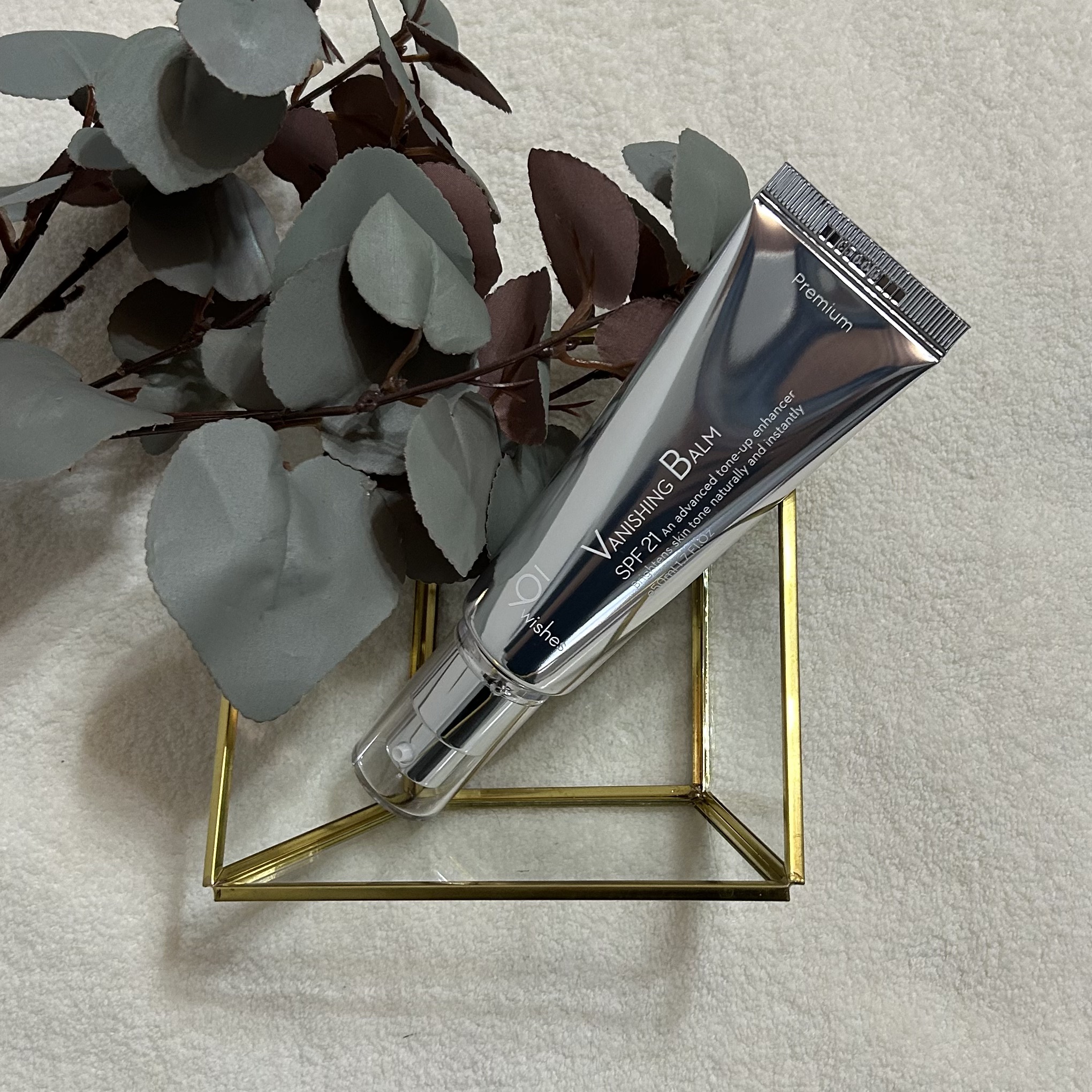 バニシングバーム プレミアム トーンアップ SPF21/9Wishes/化粧下地を使ったクチコミ（1枚目）