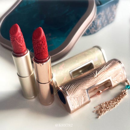 百花彫刻リップ/花西子/口紅を使ったクチコミ(3枚目)