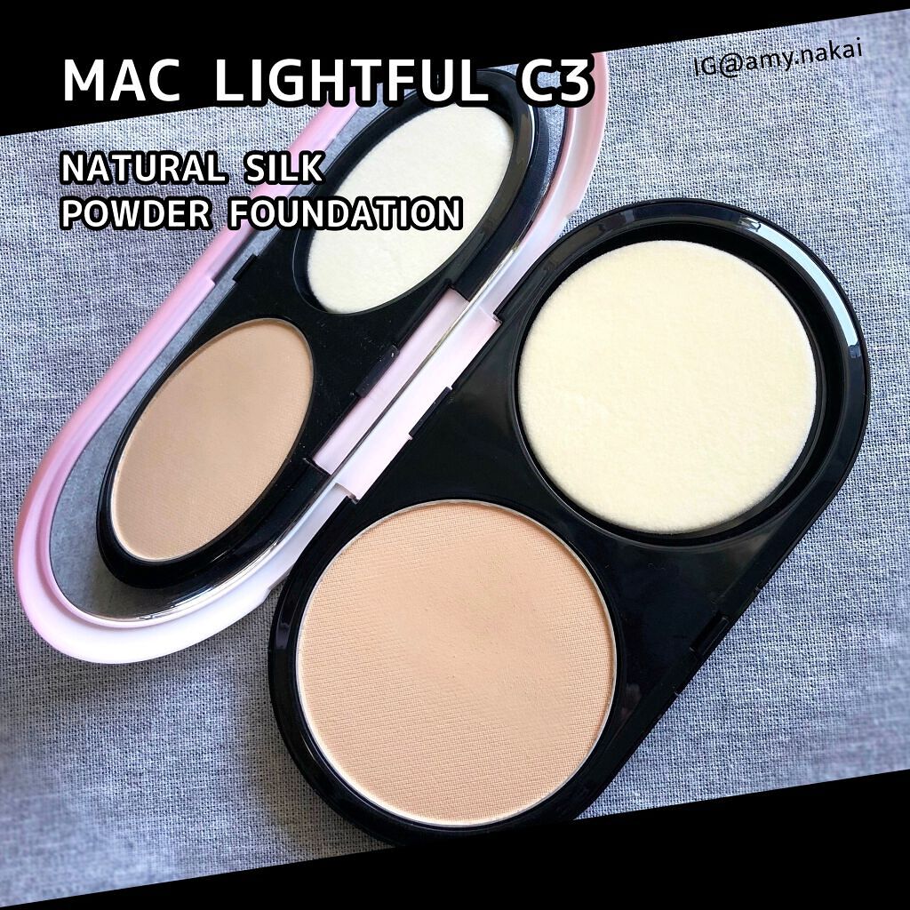 ライトフル C3 ナチュラル シルク パウダーファンデーション/M・A・C/パウダーファンデーションを使ったクチコミ(2枚目)