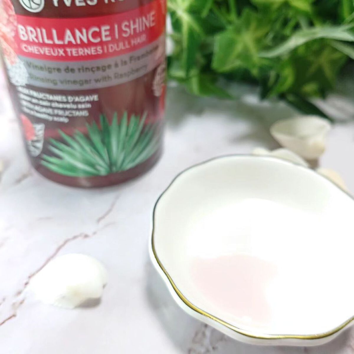 リンシングビネガー シルキーシャイン さらキララズベリー/イヴ・ロシェ/洗い流すヘアトリートメントを使ったクチコミ（3枚目）