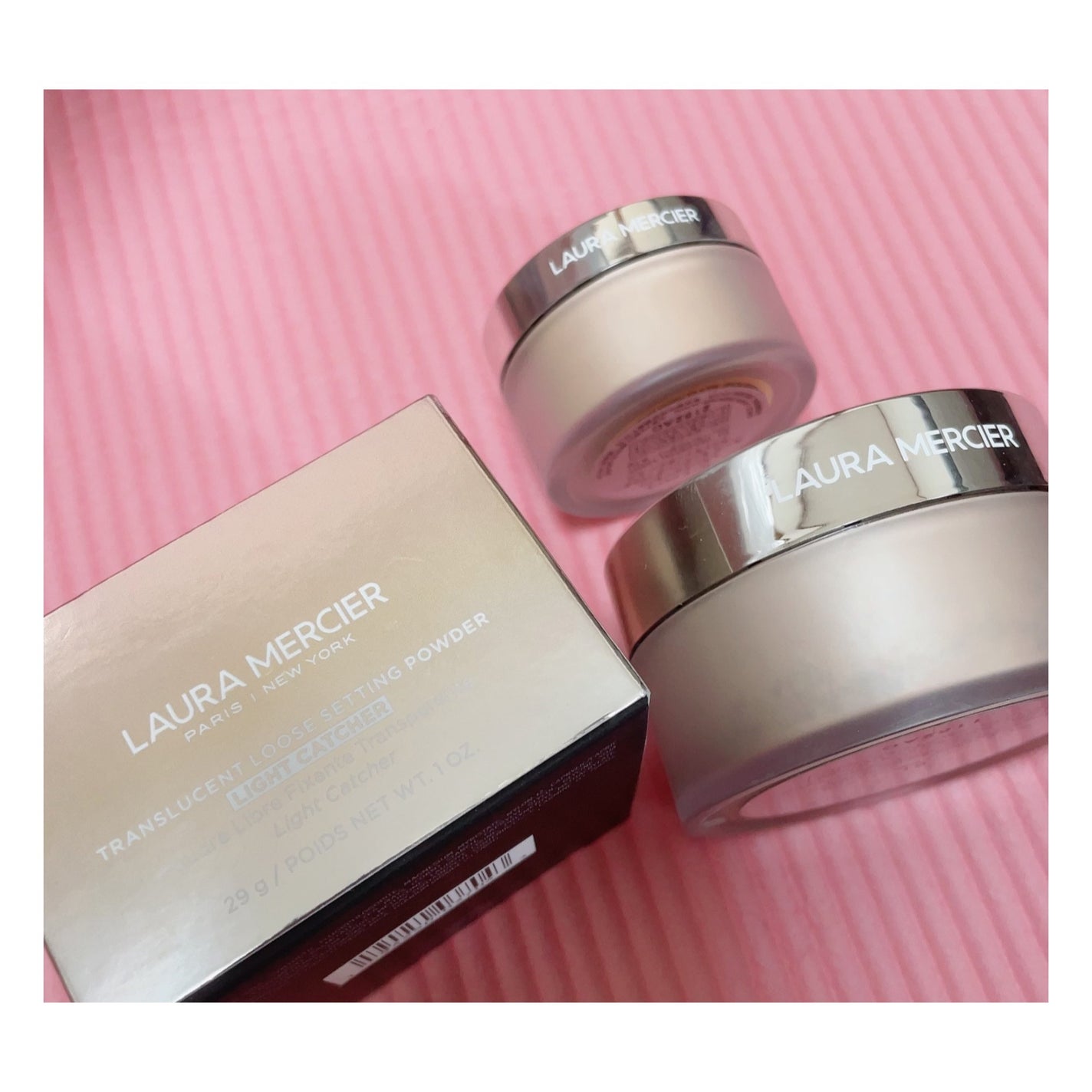 メイク イット グロウ トランスルーセント ルース セッティング パウダー グロウ ウィズ ブラシ/ローラ メルシエ/メイクアップキットを使ったクチコミ(1枚目)