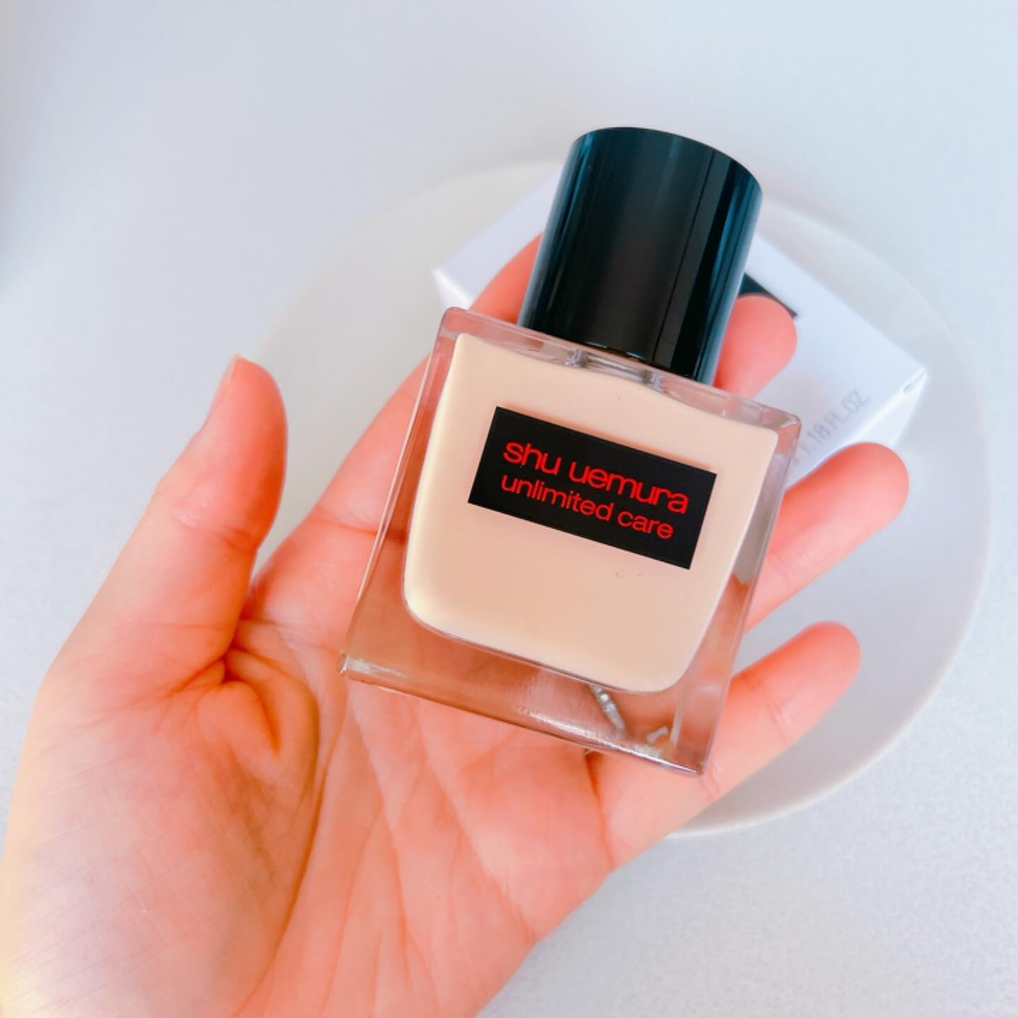 アンリミテッド ケア ツヤ セラム ファンデーション/shu uemura/リキッドファンデーションを使ったクチコミ（2枚目）