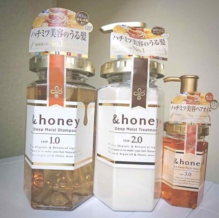 ディープモイスト シャンプー1.0/ヘアトリートメント2.0/&honey/市販シャンプーを使ったクチコミ(1枚目)