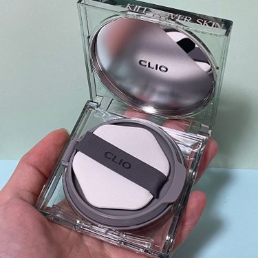 CLIO クリオ キル カバー スキン フィクサー クッションのクチコミ「クリオのファンデで陶器肌に！
韓国の美白みたいな肌になれた🥺✨


🩵CLIO @clioco.....」（2枚目）