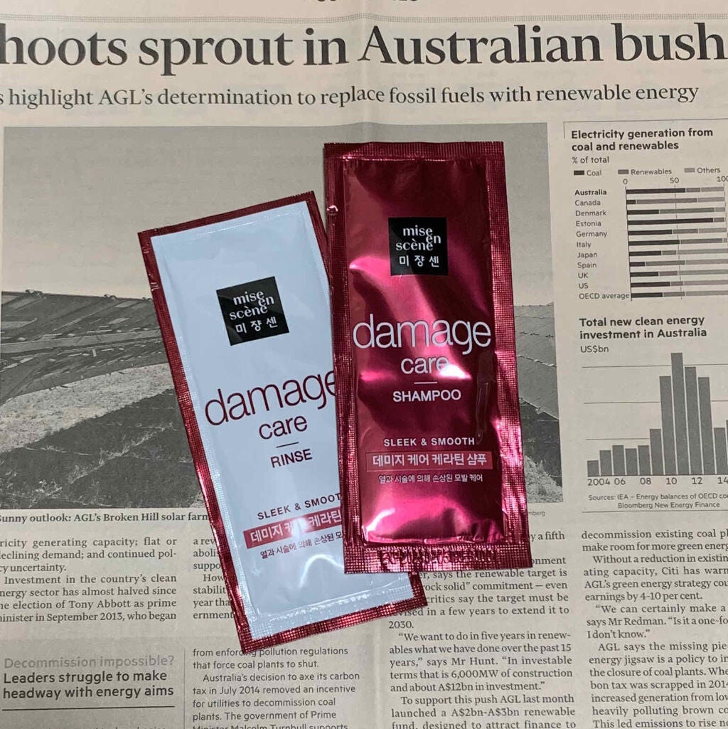 ダメージケアシャンプー&コンディショナー/miseenscene/市販シャンプーを使ったクチコミ(1枚目)