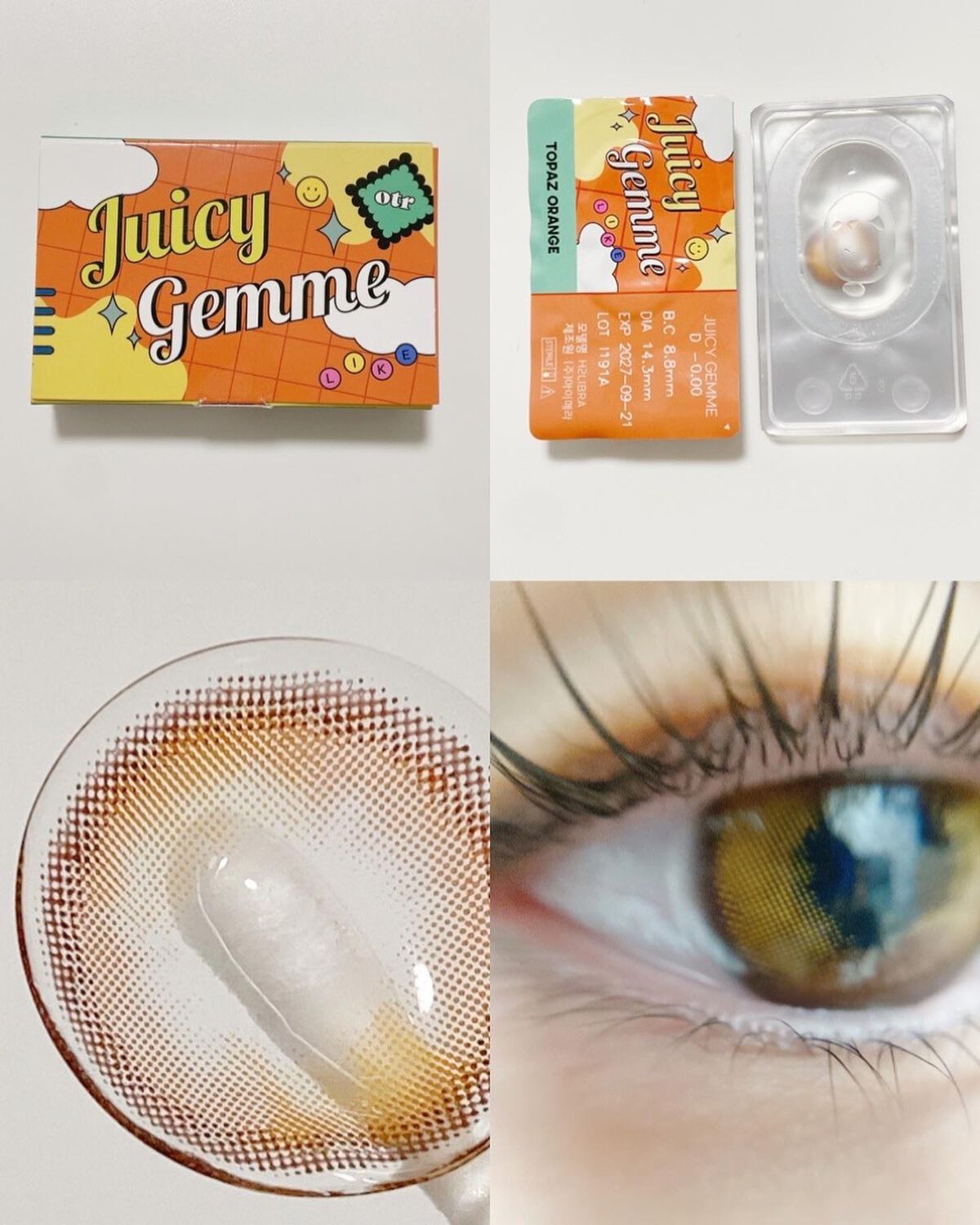 Juicy Gemme/otr/カラーコンタクトレンズを使ったクチコミ(9枚目)