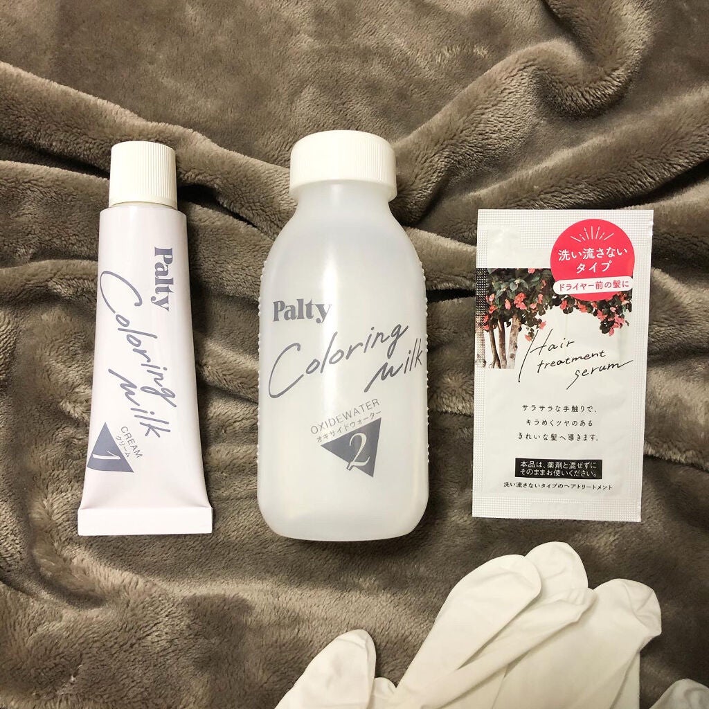 カラーリングミルク【旧】/パルティ/ヘアカラーを使ったクチコミ(2枚目)
