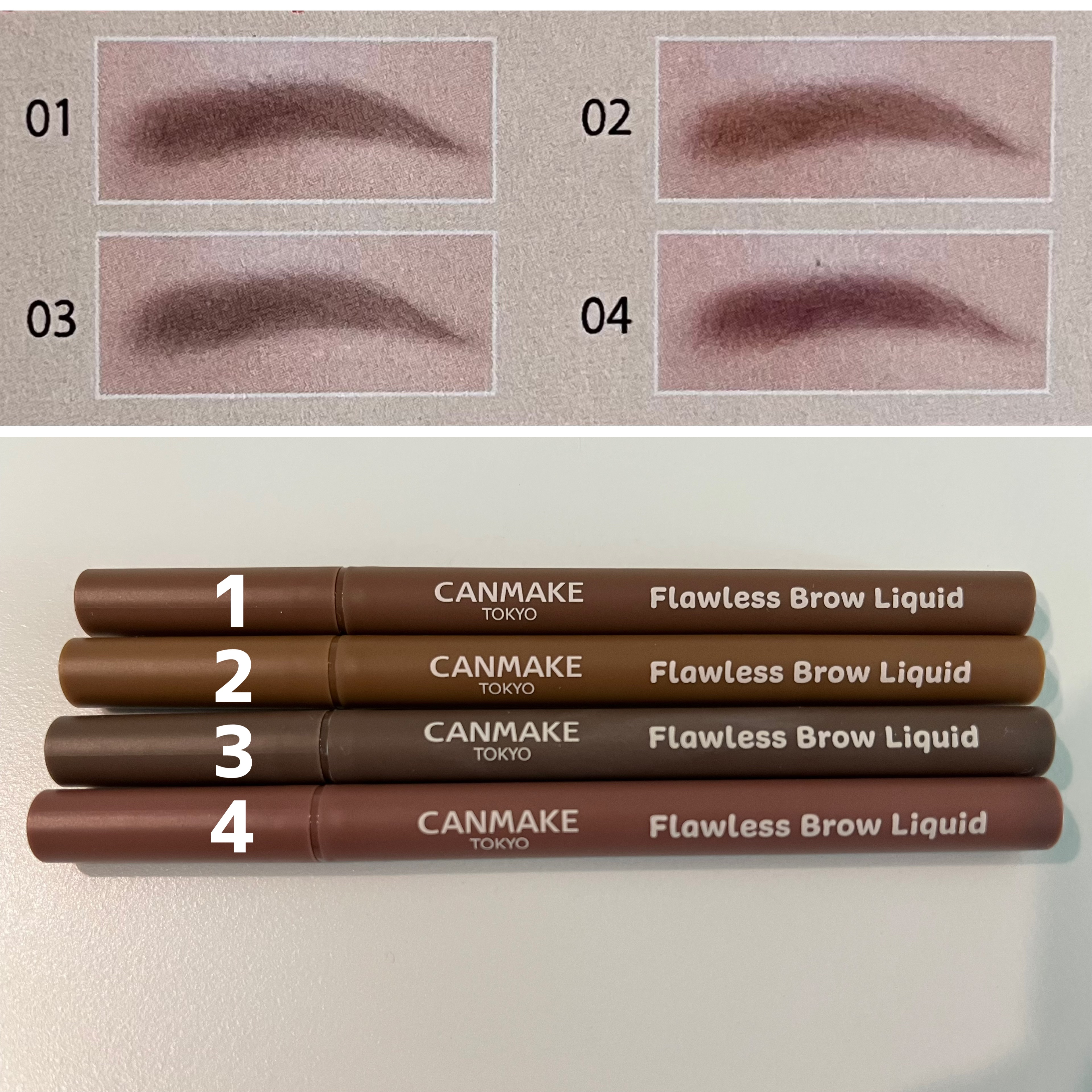 フローレスブロウリキッド 01 クルミブラウン/キャンメイク/リキッドアイブロウを使ったクチコミ（3枚目）