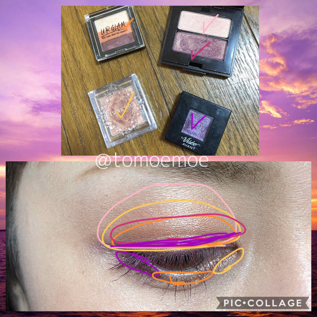 UR GLAM　GRADATION EYESHADOW/U R GLAM/アイシャドウパレットを使ったクチコミ（3枚目）