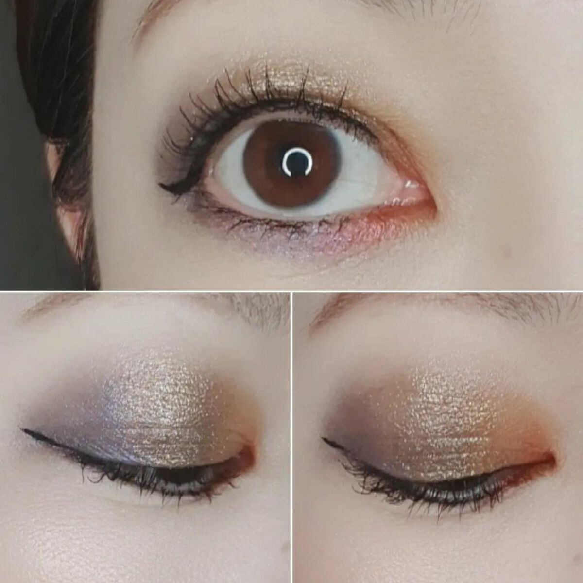 スパークラー アイシャドウ アイス ゴールド/M・A・C/単色アイシャドウを使ったクチコミ（3枚目）