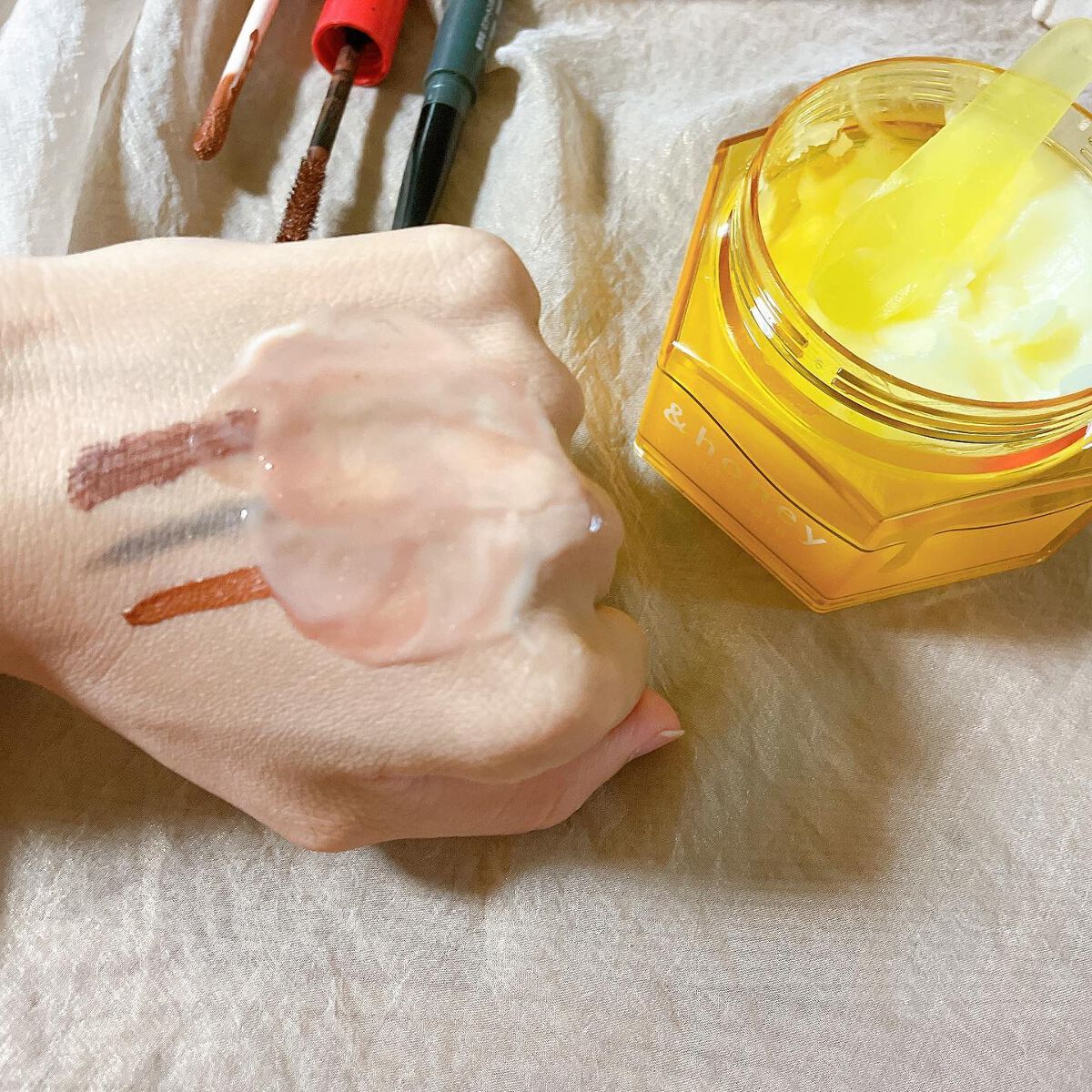 アンドハニー クレンジングバーム クリア/&honey/クレンジングバームを使ったクチコミ(3枚目)